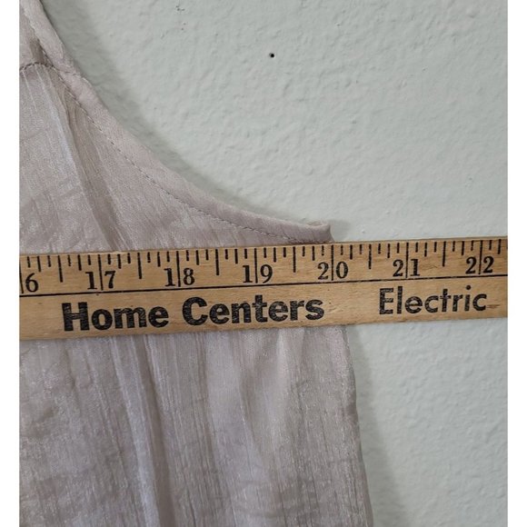 Ultra‎ Pink Women's Size L Layered Tank Ivory Cream Lace And Embroidery Applique - Picture 6 of 7